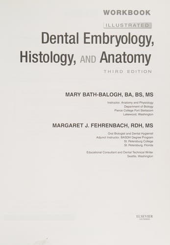 Portada de Illustrated dental embryology, histology and anatomy