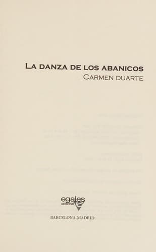 Portada de La danza de los abanicos