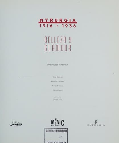Portada de Myrurgia