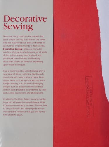 Portada de Decorative Sewing