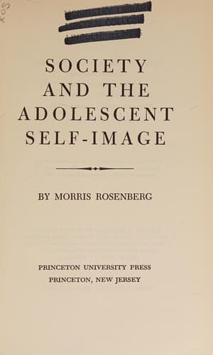 Portada de Society and the adolescent self-image