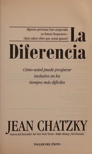 Portada de La diferencia