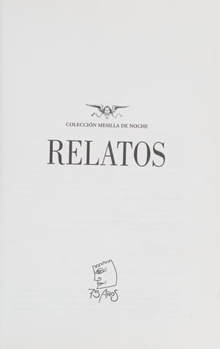 Portada de Relatos