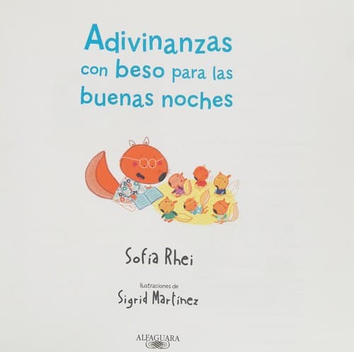 Portada de Adivinanzas con besos para las buenas noches