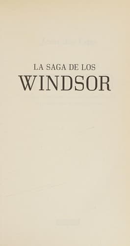 Portada de La saga de los Windsor