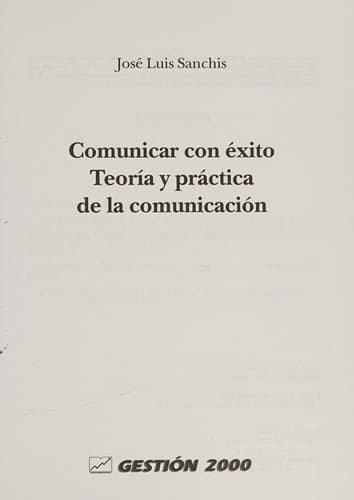 Portada de Comunicar con éxito