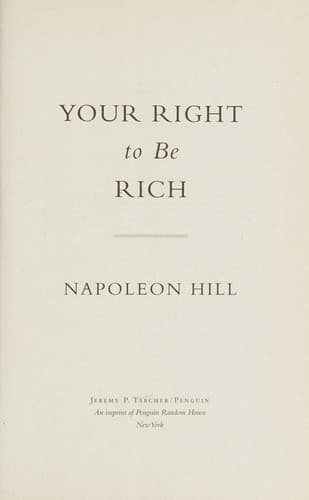 Portada de Your right to be rich