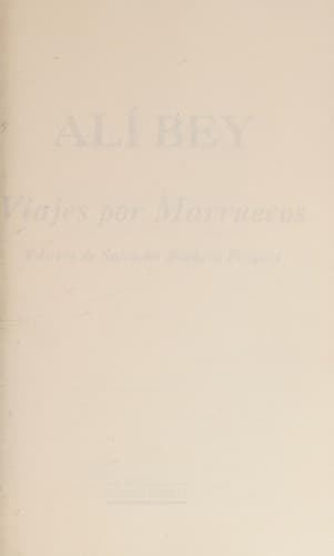 Portada de Ali Bet - Viajes Por Marruecos