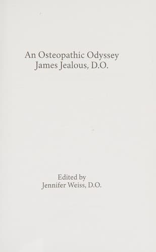 Portada de An osteopathic odyssey