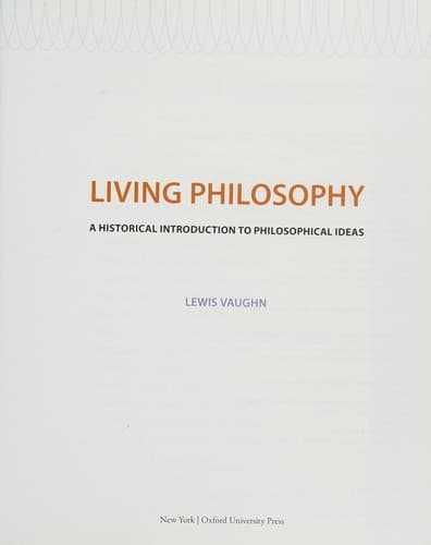 Portada de Living Philosophy