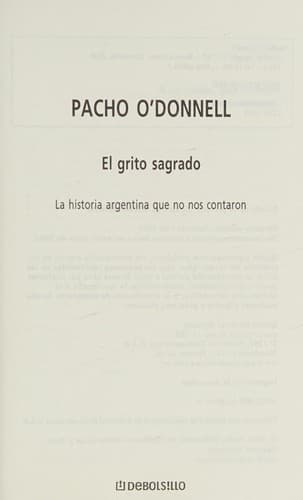 Portada de El Grito Sagrado