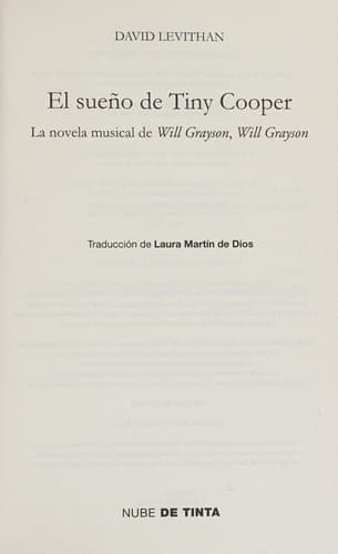 Portada de El sueño de Tiny Cooper