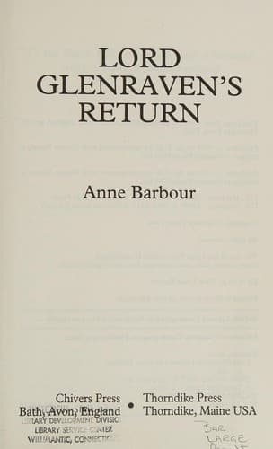 Portada de Lord Glenraven's Return
