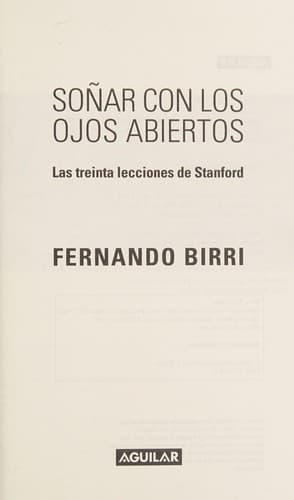 Portada de Soñar con los ojos abiertos