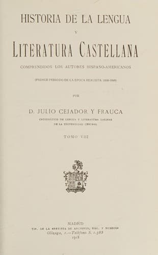 Portada de Historia De La Lengua Y Literatura Castellana (Brh. Documentos Historicos)