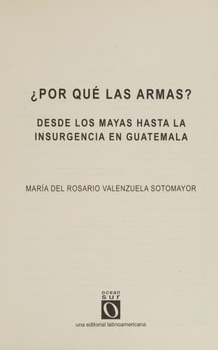 Portada de ¿Por Qué las Armas?
