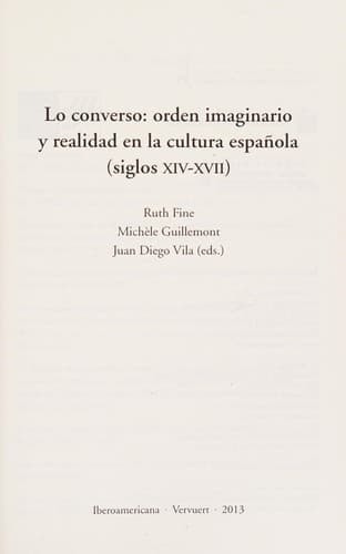 Portada de Lo converso