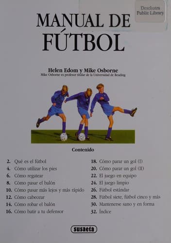 Portada de Manual de fútbol