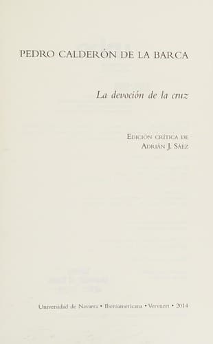 Portada de La devoción de la cruz