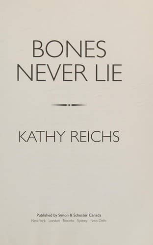 Portada de Bones Never Lie