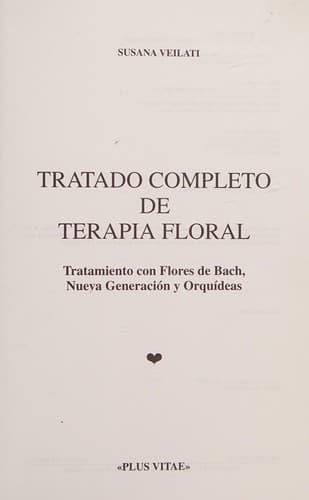 Portada de Tratado Completo De Terapia Floral