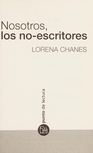 Portada de Nosotros, los no-escritores