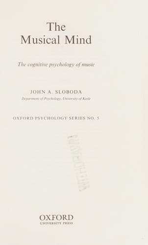 Portada de The musical mind