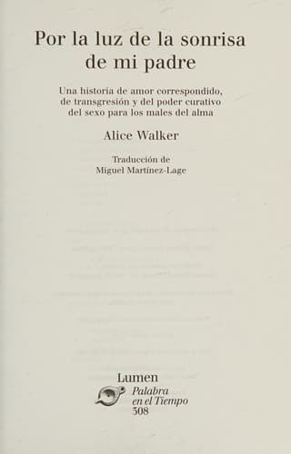 Portada de Por LA Luz De LA Sonrisa De Mi Padre (Palabra en el Tiempo)
