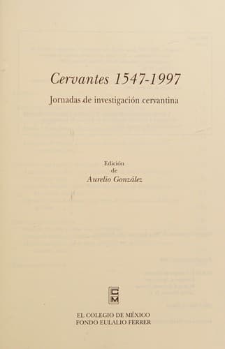 Portada de Cervantes, 1547-1997