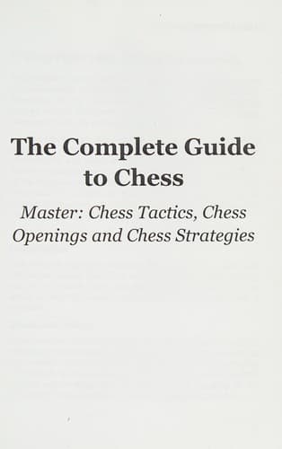 Portada de The complete guide to chess