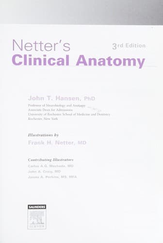 Portada de Netter's Clinical Anatomy