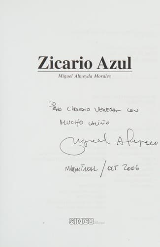 Portada de Zicario azul
