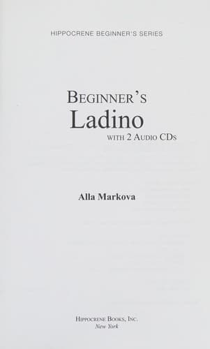 Portada de Beginner's Ladino
