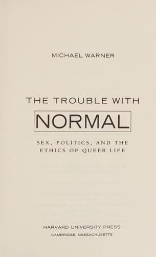 Portada de The trouble with normal