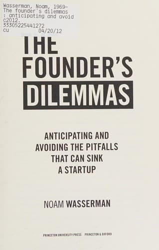 Portada de The founder's dilemmas