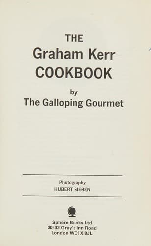Portada de The Graham Kerr cookbook