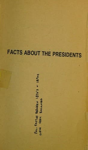 Portada de Facts about the Presidents