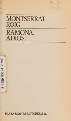 Portada de Ramona, Adios/Ramona, Goodbye