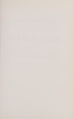 Portada de Qué es la novela