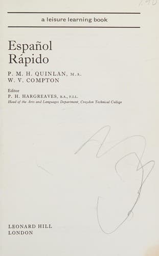 Portada de Español rápido