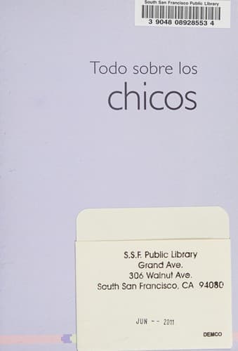 Portada de Todo sobre los chicos