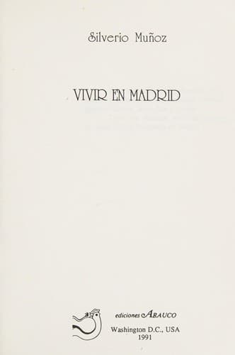 Portada de Vivir en Madrid