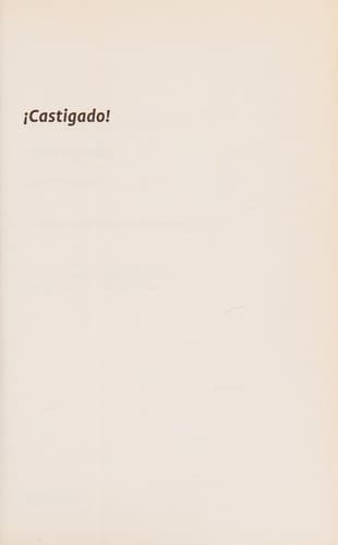 Portada de ¡Castigado!, ¿es necesario?