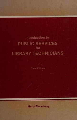 Portada de Introduction to public services for library technicians