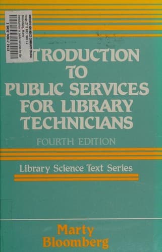 Portada de Introduction to public services for library technicians