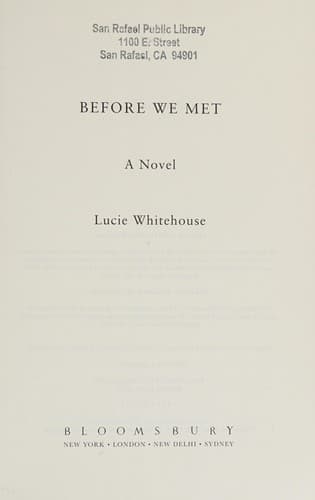 Portada de Before we met