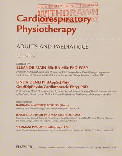 Portada de Cardiorespiratory Physiotherapy