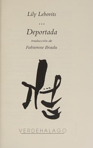 Portada de Deportada