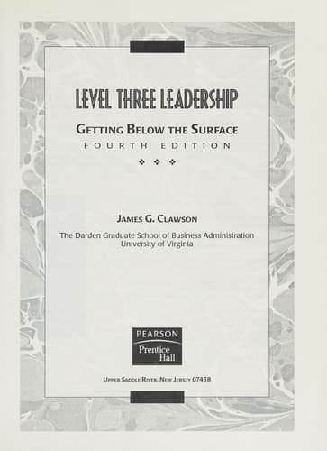 Portada de Level Three Leadership