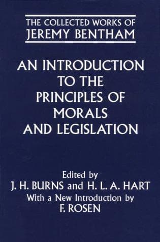 Portada de An introduction to the principles of morals and legislation